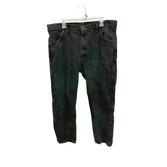 Rustler Men's Size 40x30 Carpenter Jeans Black Denim Work Pants - Picture 1 of 2